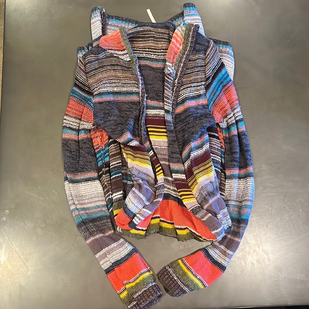 free people multicolor long sweater - Picture 1 of 4